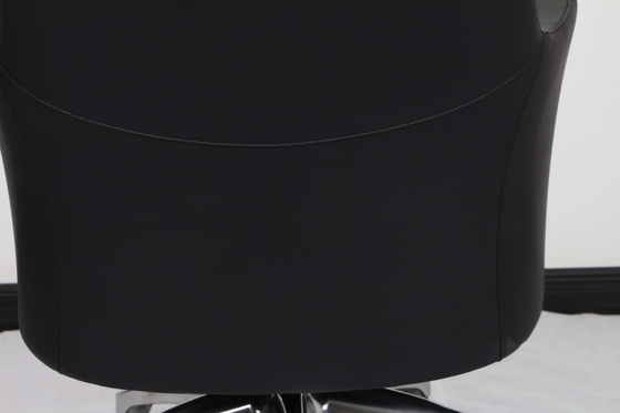 Adjustable Ergonomic Office Leather Chair 60mm PU Caster SGS